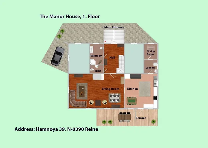 The Manor House In Hamnoy Jaktstuga *